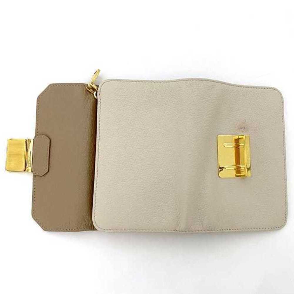 Miu Miu Wallet L-Shaped Bicolor Simple Brown Wall… - image 7